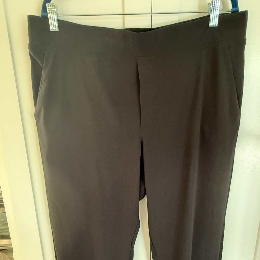 WOMENS ATHLETA BROOKLYN BLACK PANTS W/ POCKETS SIZE 16TALL